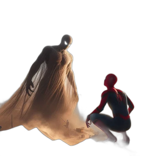 mask, hair, shoes, umbrella, concept art, comic book art, 3d render, fantasy art transparent PNG cut-out