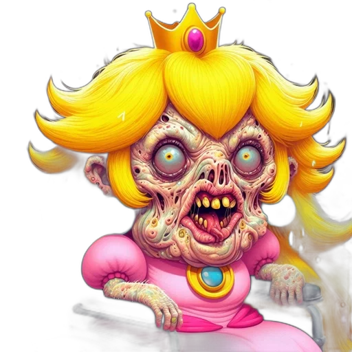 crown, creature, face, concept art, fantasy art, 3d render, comic book art, unconventional transparent PNG cut-out