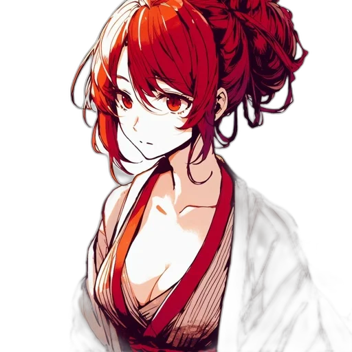 dress, staff, crown, face, anime, watercolor, concept art, pixel art transparent PNG cut-out