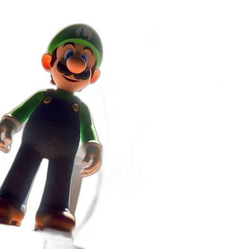 hat, staff, weapon, mask, 3d render, concept art, green, two transparent PNG cut-out