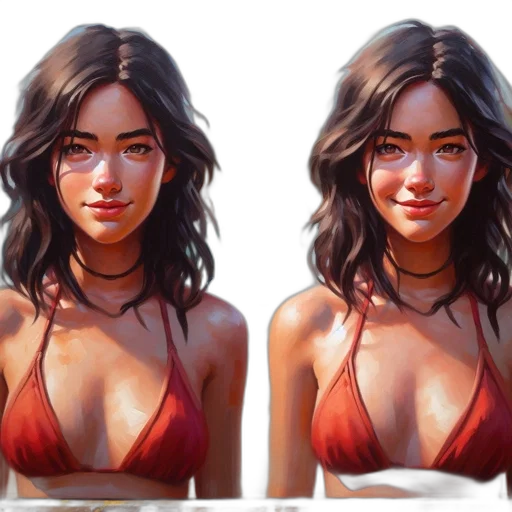 face, concept art, photorealistic, fantasy art, 3d render, red, earth tones, golden transparent PNG cut-out