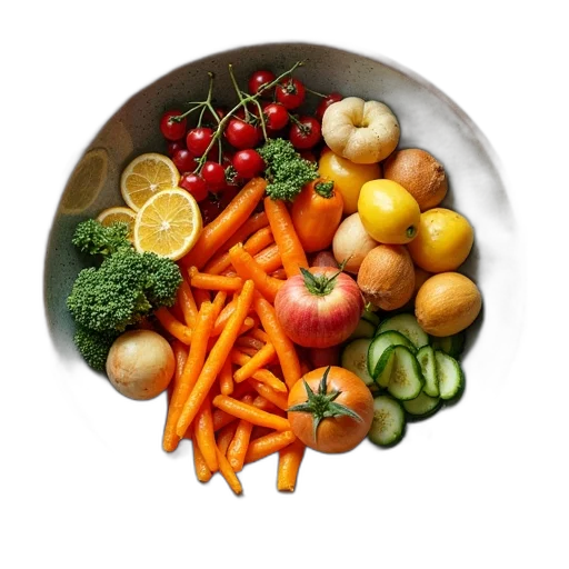 food, crown, photorealistic, colorful, cover, international, nutrition, health transparent PNG cut-out