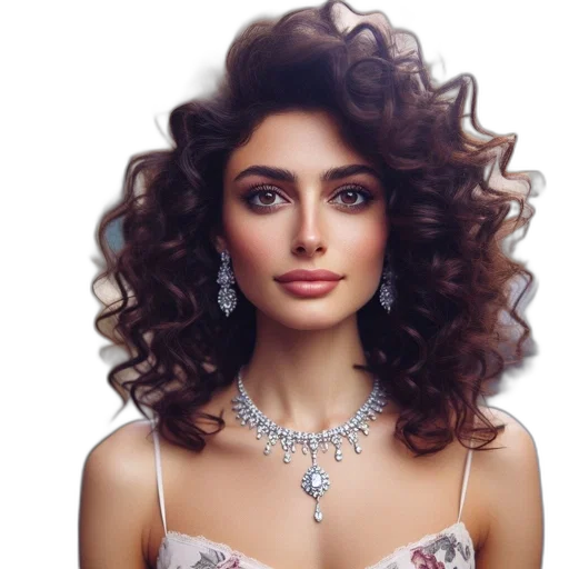 jewelry, hair, crown, photorealistic, oil painting, cartoon, fantasy art, woman transparent PNG cut-out