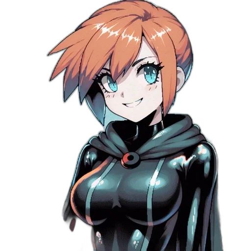 robot, dress, jacket, weapon, anime, concept art, cyberpunk, pixel art transparent PNG cut-out