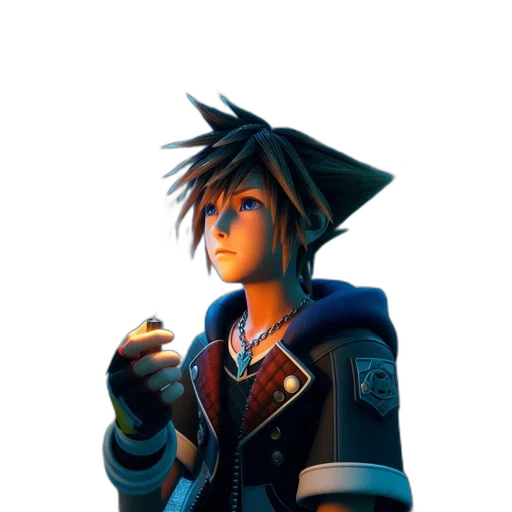 jacket, staff, weapon, sword, concept art, 3d render, fantasy art, pixel art transparent PNG cut-out