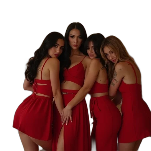 dress, fire, red, veronicas transparent PNG cut-out