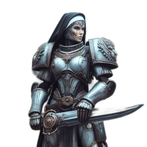 sword, staff, fantasy art, concept art, comic book art, 3d render, blue, monochrome transparent PNG cut-out