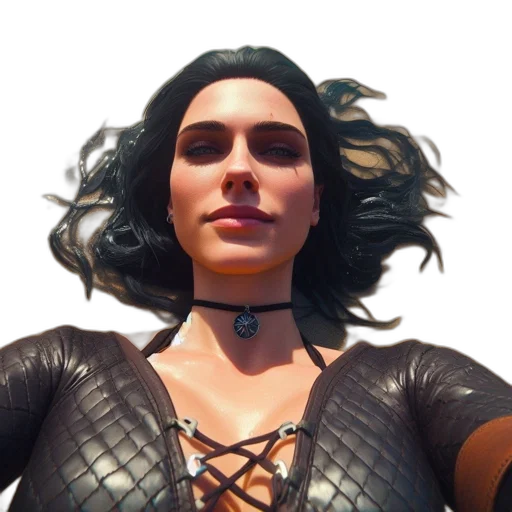 face, staff, mask, weapon, concept art, 3d render, cyberpunk, fantasy art transparent PNG cut-out