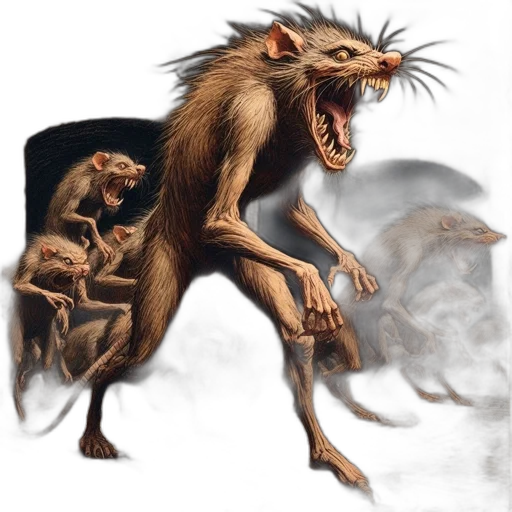 creature, animal, dragon, concept art, fantasy art, photorealistic, group, menacing transparent PNG cut-out