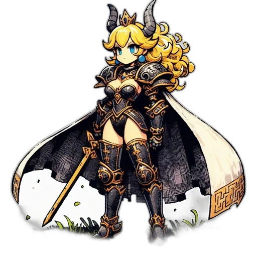 dragon, crown, staff, weapon, fantasy art, concept art, pixel art, anime transparent PNG cut-out