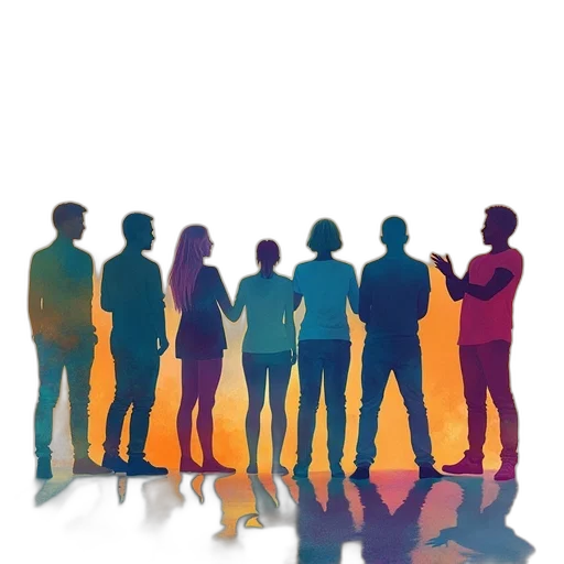 staff, concept art, cover, group transparent PNG cut-out