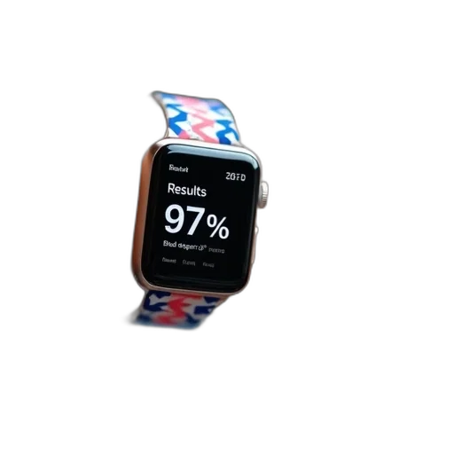 jewelry, person, wrist, wearing, smartwatch, blue, pink, patterned transparent PNG cut-out