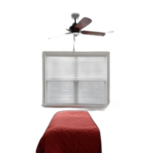 furniture, umbrella, robot, staff, 3d render, red, modern, bedroom transparent PNG cut-out