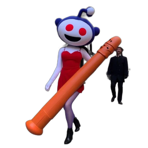 robot, staff, weapon, creature, 3d render, concept art, pixel art, cartoon transparent PNG cut-out