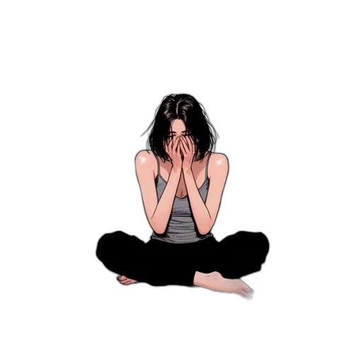face, jewelry, pixel art, cartoon, concept art, photorealistic, woman, distressed transparent PNG cut-out