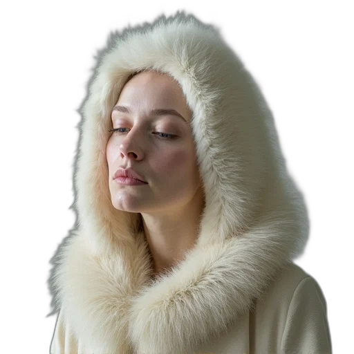 jacket, face, hat, photorealistic transparent PNG cut-out