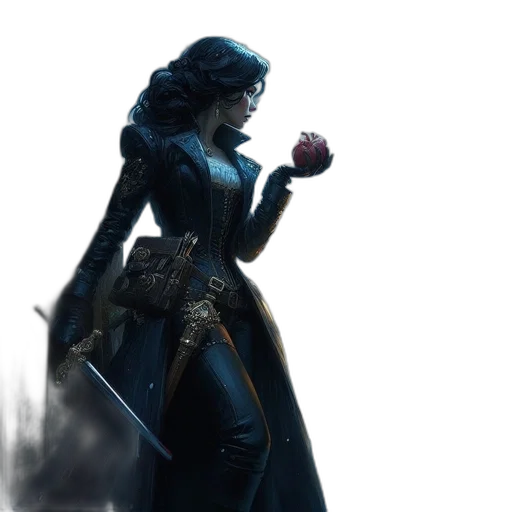 sword, weapon, concept art, comic book art, fantasy art, 3d render, dark, snowy transparent PNG cut-out