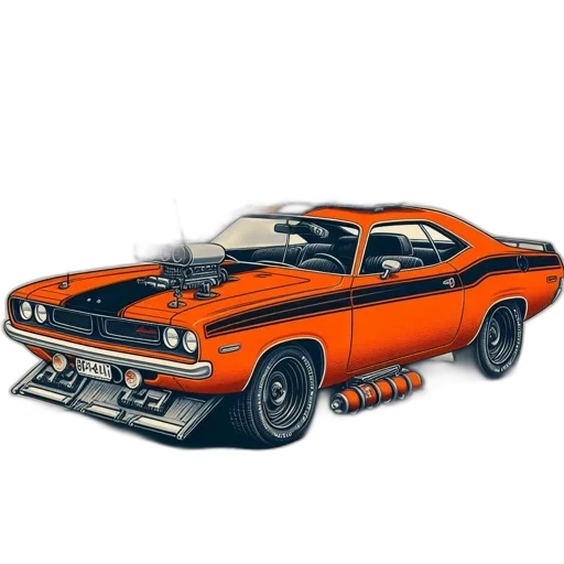 car, photorealistic, concept art, 3d render, comic book art, eccentrically, designed, merges transparent PNG cut-out