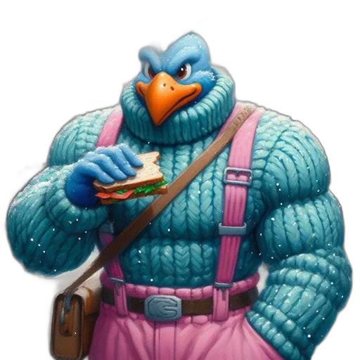 jacket, animal, food, creature, concept art, vaporwave, 3d render, pixel art transparent PNG cut-out