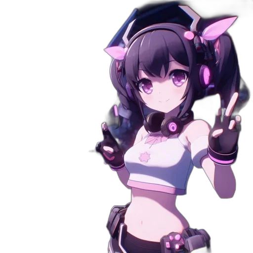 staff, robot, weapon, hat, anime, cyberpunk, concept art, pixel art transparent PNG cut-out