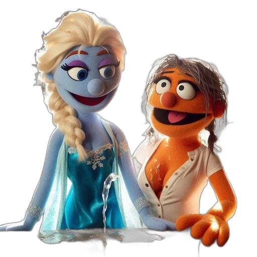 dress, 3d render, concept art, cartoon, fantasy art, underwater, outer space, elsa transparent PNG cut-out