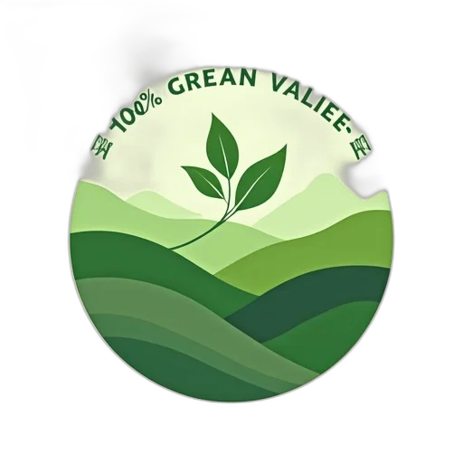 green, 100, valley, logo transparent PNG cut-out