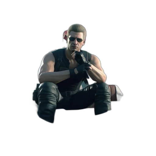 jacket, weapon, mask, animal, 3d render, pixel art, concept art, cyberpunk transparent PNG cut-out