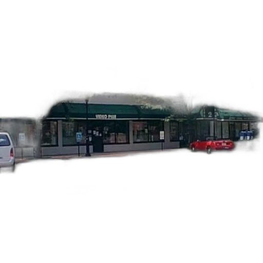 building, car, staff, umbrella, photorealistic, 3d render, concept art, pixel art transparent PNG cut-out