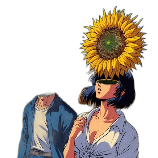 jacket, hat, crown, umbrella, concept art, comic book art, vaporwave, anime transparent PNG cut-out