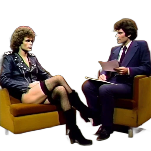 jacket, shoes, furniture, outer space, televised, interview, features, guest transparent PNG cut-out
