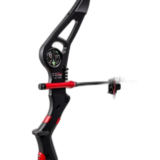 weapon, staff, close-up, image, modern, compound, bow, sleek transparent PNG cut-out
