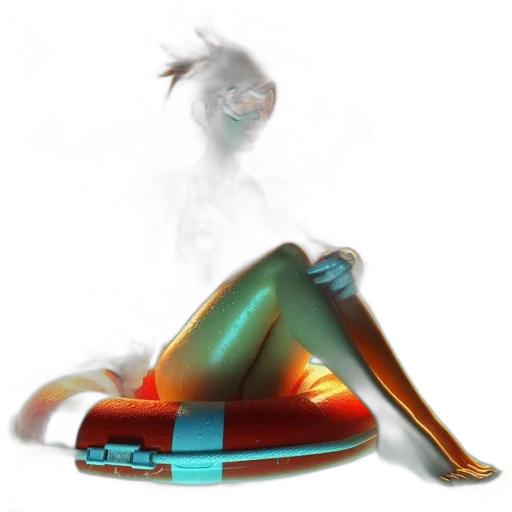 shoes, robot, mask, jewelry, concept art, cyberpunk, 3d render, fantasy art transparent PNG cut-out