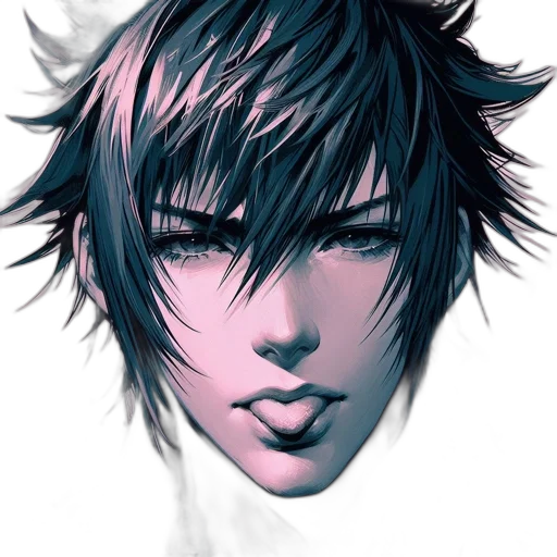 face, mask, creature, hair, fantasy art, concept art, photorealistic, anime transparent PNG cut-out