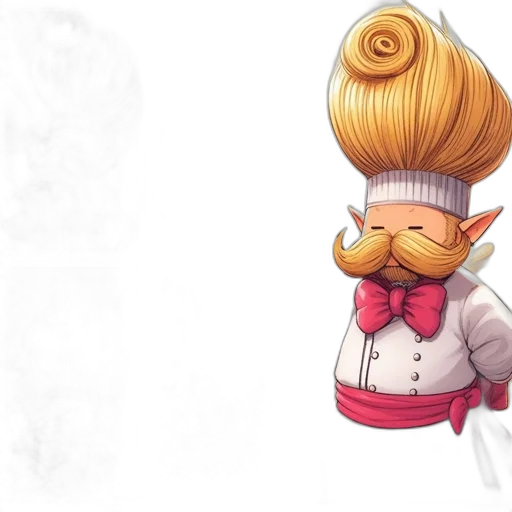 staff, hat, food, hair, concept art, 3d render, fantasy art, photorealistic transparent PNG cut-out