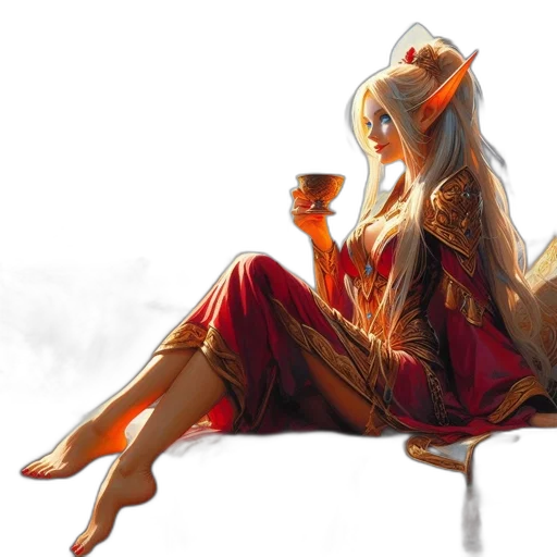 dress, dragon, concept art, fantasy art, photorealistic, anime, fire, red transparent PNG cut-out