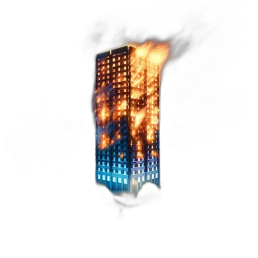 building, jacket, weapon, 3d render, concept art, pixel art, photorealistic, fire transparent PNG cut-out