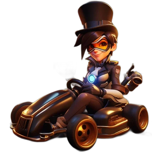 robot, car, concept art, 3d render, cartoon, fantasy art, futuristic, woman transparent PNG cut-out