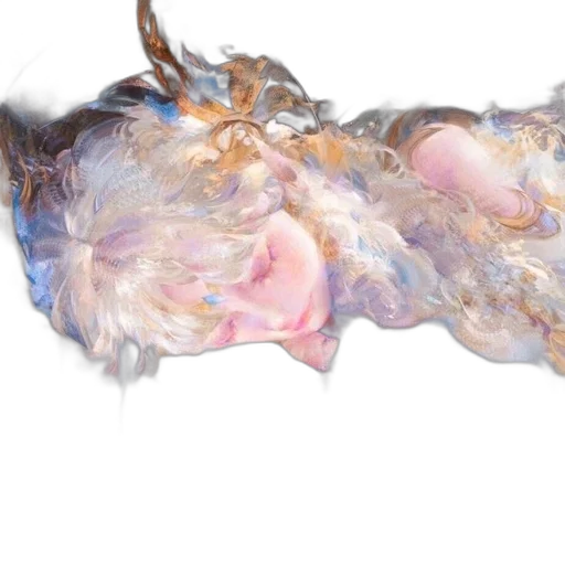 hair, mask, crown, dragon, 3d render, photorealistic, vaporwave, concept art transparent PNG cut-out