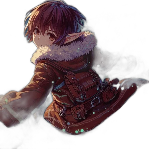 weapon, jacket, dragon, sword, fantasy art, concept art, photorealistic, anime transparent PNG cut-out