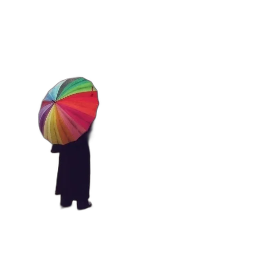umbrella, hat, hair, jacket, pixel art, concept art, 3d render, anime transparent PNG cut-out