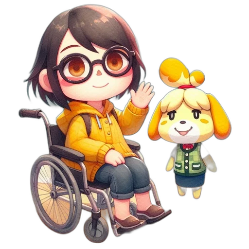 staff, animal, pixel art, concept art, cartoon, anime, golden, monochrome transparent PNG cut-out