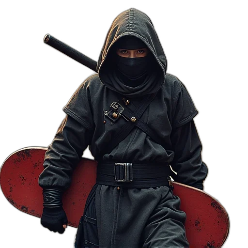 jacket, staff, sword, weapon transparent PNG cut-out
