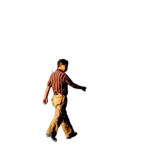jacket, staff, shoes, pixel art, 3d render, concept art, cartoon, man transparent PNG cut-out