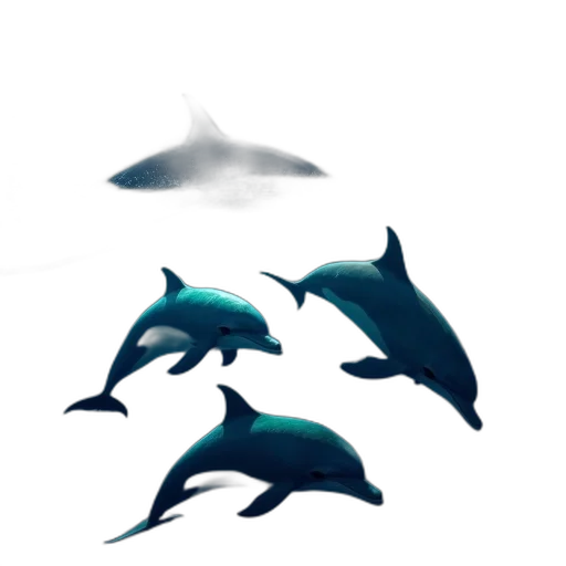 animal, creature, concept art, 3d render, watercolor, photorealistic, underwater, blue transparent PNG cut-out