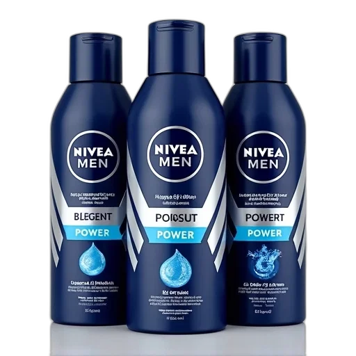 bottle, three, bottles, nivea, men, products, displayed, side transparent PNG cut-out