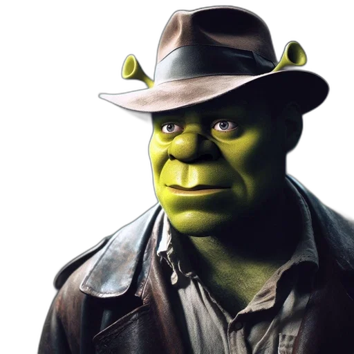 hat, face, mask, animal, photorealistic, 3d render, concept art, comic book art transparent PNG cut-out
