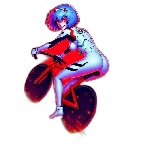 robot, jacket, weapon, creature, vaporwave, concept art, cyberpunk, anime transparent PNG cut-out