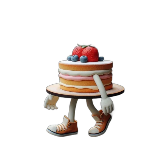 robot, food, shoes, hat, 3d render, concept art, pixel art, photorealistic transparent PNG cut-out