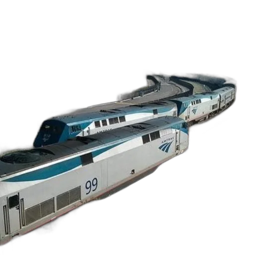 weapon, 3d render, concept art, photorealistic, amtrak, train, number, tracks transparent PNG cut-out