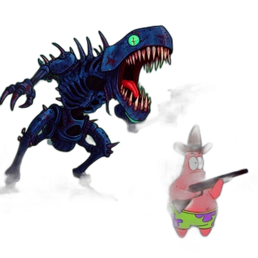 creature, weapon, dragon, concept art, 3d render, pixel art, fantasy art, fire transparent PNG cut-out